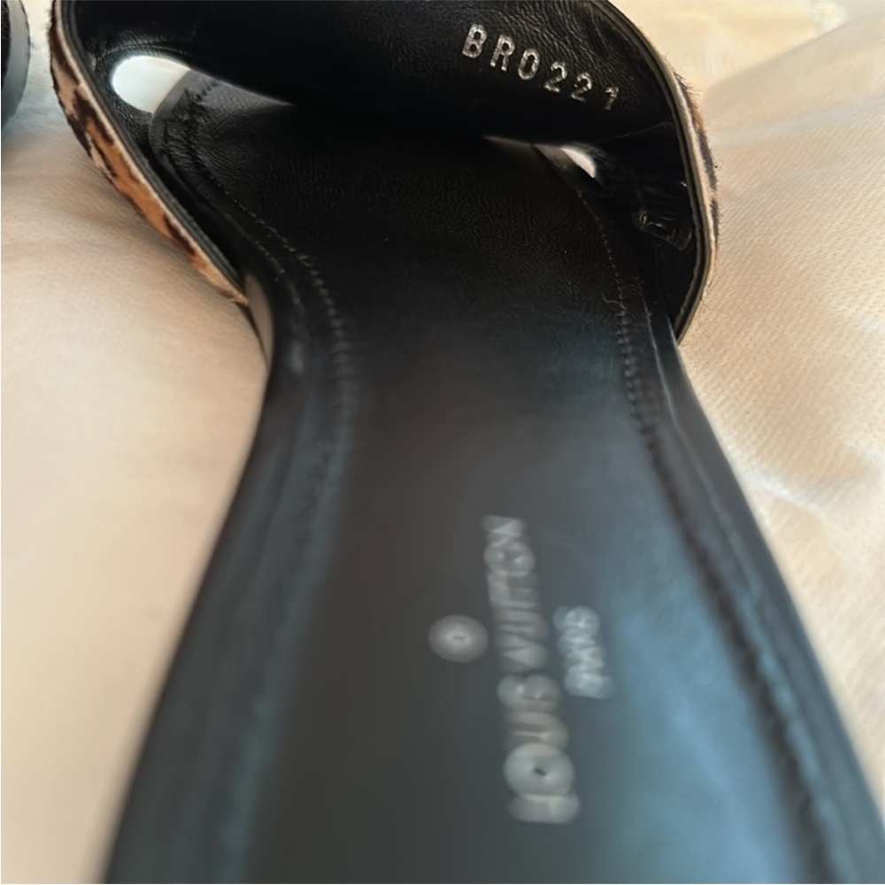 Louis Vuitton leopard revival flat mules - Picture 6 of 15